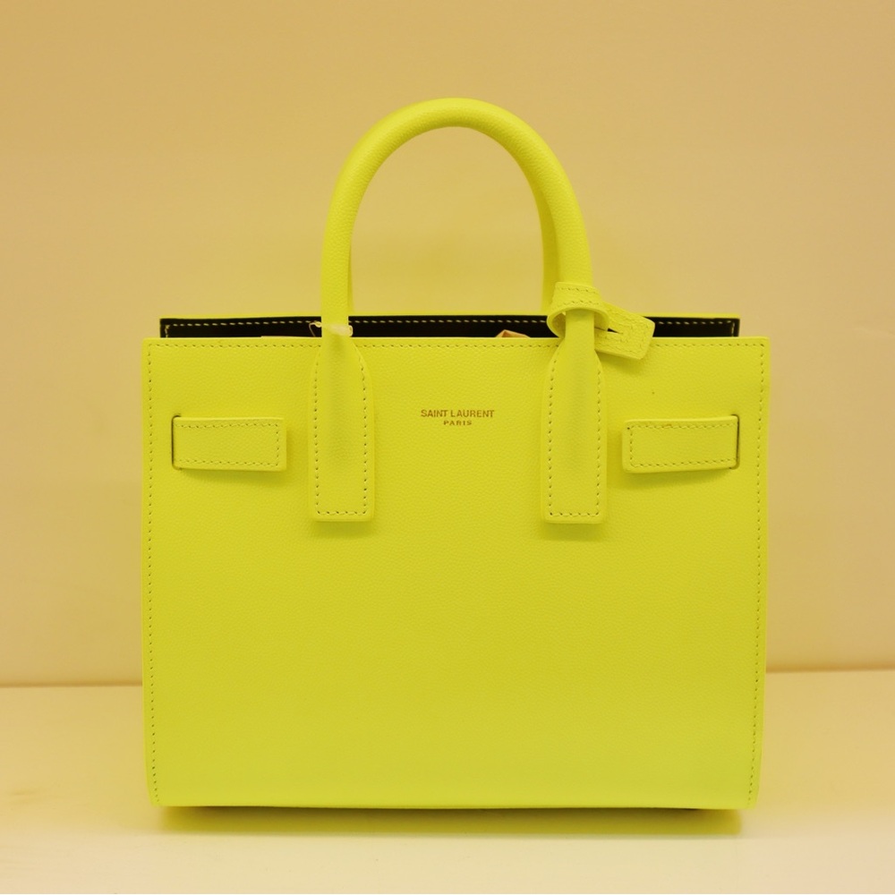Saint Laurent Vibrant Yellow Satchel